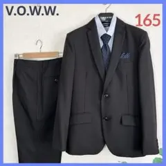 美品★✨165 V.O.W.W. スーツ 4点セット ブラック 卒業式 冠婚葬祭