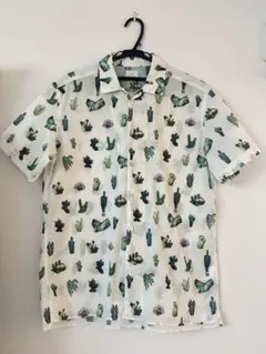 サボテン柄 半袖シャツ PSPaulSmith ピーエスポールスミス 柄シャツ