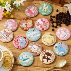 サンリオキャラクターズ　刺繍缶バッジ　ビスケット3 あひるのペックル