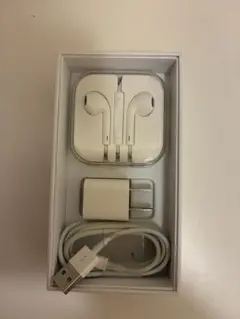 【新品未使用】iPhone純正イヤホンとLightningケーブルセット