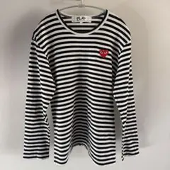 PLAY COMME des GARCONS ボーダー長袖カットソー Lのサムネイル