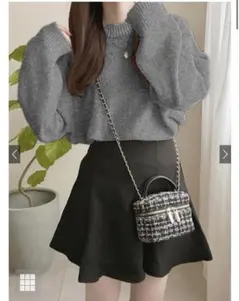 【GRL】【新品未使用・未開封】オーバーサイズニット 長袖　k9259dグレー