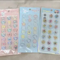サンリオ　おはじき　シール　キティ　日焼けキティ　シナモンロール