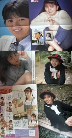 渡辺満里奈　ピンナップ　カレンダーカード　ステッカー　切り抜きまとめて