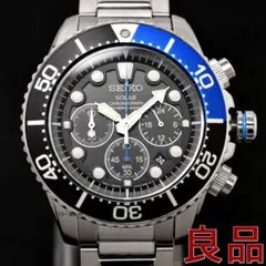 セイコー ソーラー 海外モデル メンズ 腕時計 クロノグラフ V175のサムネイル