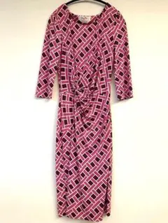 ケイミー keyme カシュクールタイプ膝丈ワンピース ピンク系 | Mercari