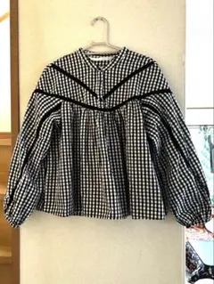 ZARA ギンガム柄ブラウスのサムネイル