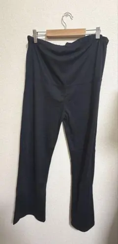 レディース マタニティ 部屋着 ズボン L ブラック