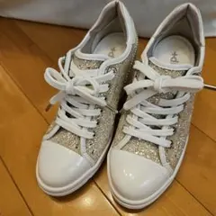 グリッター スニーカー ゴールド