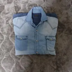 ZARA MANのデニムウエスタンシャツと