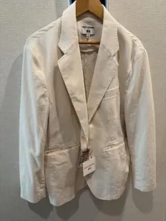 UNIQLO コットンリネンジャケット XL オフホワイト