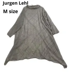 Jurgen Lehl シルク100% シアー素材 ハイネック 長袖ワンピースのサムネイル