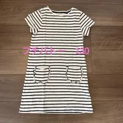 PETIT BATEAU ストライプ 半袖ワンピース 8ans 130