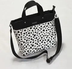 ミニトートバッグ 2wayタイプ ダルメシアン柄