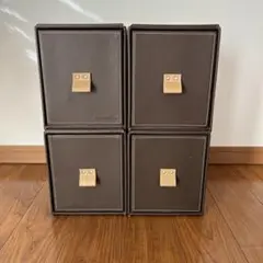 合成皮革 CDケース 4個セット【Simple Style】