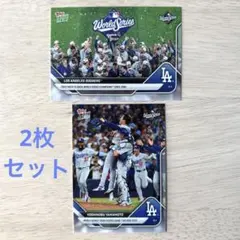 2025 Topps Now #925山本由伸、#929ドジャース 2枚セット