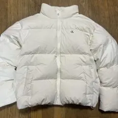 Calvin Klein Jeans ホワイトダウンジャケット L 早い者勝ち！