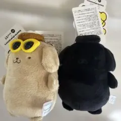 LOWRYSFARM ポムポムプリン ぬいキーホルダー 日焼け ブラック