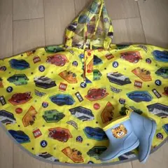 トミカ柄レインポンチョとレインブーツセット⭐︎のサムネイル