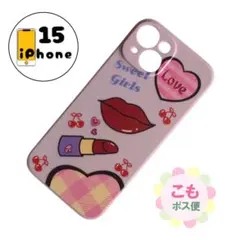 iPhone15 ケース　カバー　スマホケース　紫　purple