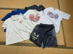 【匿名配送】半袖シャツ5枚+ハーフパンツセット S-Lサイズ