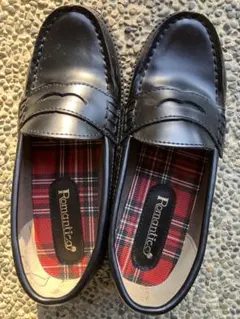 Pomantico ブラック ローファー フォーマルシューズ 21cm