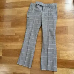 GAP gapstretch チェック柄 フレアパンツ サイズ1