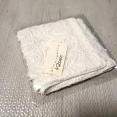 新品 未使用！Mykonos ハンカチ ホワイト　レース！今治。
