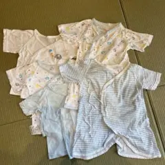 値下げ☆新生児肌着　まとめ売り　コンビ肌着2枚　短肌着3枚　5枚セット売り