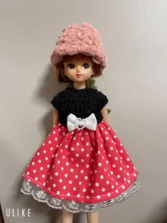 リカちゃん✳︎ワンピ&ニット帽