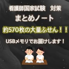 看護師国家試験対策　ふせんノート　⚠️フォロー、口コミご協力していただける方限定