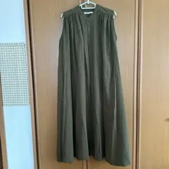 ノースリーブ　ゆったりワンピース