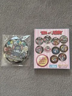 オンラインストア完売品 トムとジェリー　金バッジ　缶バッジ