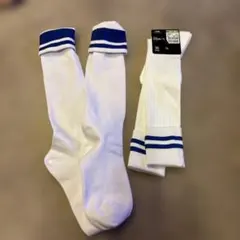 ホワイトサッカーソックス2足セット