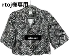 6(roku) 幾何学柄 レディース シャツ