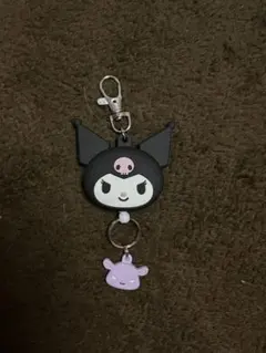 KUROMI シリコンキーホルダー 黒・紫