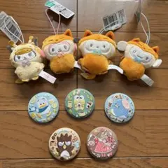 サンリオ　着ぐるみマスコット　刺繍缶バッチ
