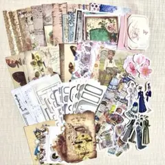 ①　コラージュ素材　おすそわけ　紙もの　シール