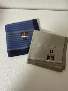 ungaro ハンカチセット　ブルー　グレー