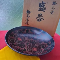 【輪島塗　五島屋謹製　銘々皿×5客】布着本堅地　沈金\"四季草花　色替わり　未使用 輪島塗 五島屋謹製 銘々皿×5客】布着本堅地 沈金 四季