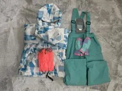 新品同様　NIMAスキー上下セット＋手袋　こども　120