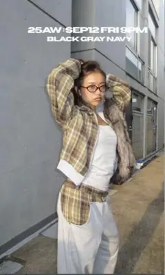 HTHリバーシブル チェックパーカー