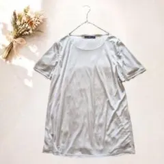 ラエフ 前身頃インナー付Tシャツ やや光沢 ツルツル素材 日本製 10221のサムネイル