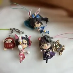らき☆すた コスプレ根付け 戦国武将之巻 4点セット こなた かがみ