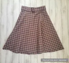 ♡PROPORTION BODY DRESSING♡フレアチェックスカート