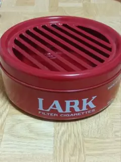 LARK ラーク 灰皿 缶灰皿 ラーク柄 レトロ 昭和レトロ