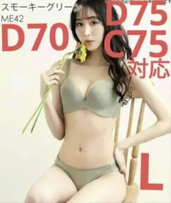 エメフィール　 超盛　D70 C75 D75　ノンワイヤー　 ブラショーツ　L