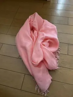 アソースメレ ASAUCE MELER 大判ストール リネン シルク混 ピンク