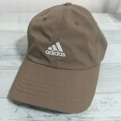 adidasアディダスキャップブラウン 54-57cm ジュニアレディース小さめ