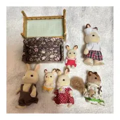 シルバニアファミリー 人形 まとめ売り うさぎ りす